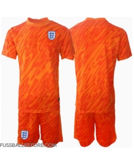 Günstige England Torwart Heimtrikotsatz Kinder EM 2024 Kurzarm (+ Kurze Hosen)